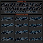 Blau Schwarz-Licht Jersey Baseball Custom Authentic Schwarz Blau Schwarz-Licht Jersey Baseball Custom Authentic Schwarz