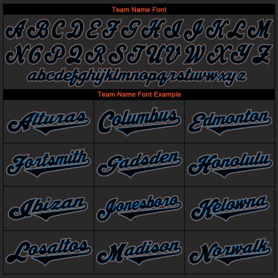 Blau Schwarz-Licht Jersey Baseball Custom Authentic Schwarz Blau Schwarz-Licht Jersey Baseball Custom Authentic Schwarz