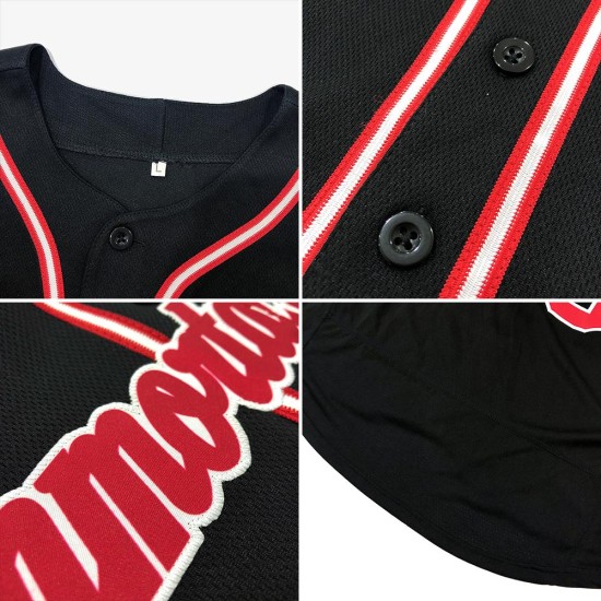 Authentic Baseball Schwarz Custom Jersey Weiß-Grau Authentic Baseball Schwarz Custom Jersey Weiß-Grau