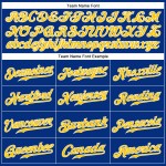 Baseball Royal Authentic Custom Gold-Weiß Trikot ärmellos Baseball Royal Authentic Custom Gold-Weiß Trikot ärmellos