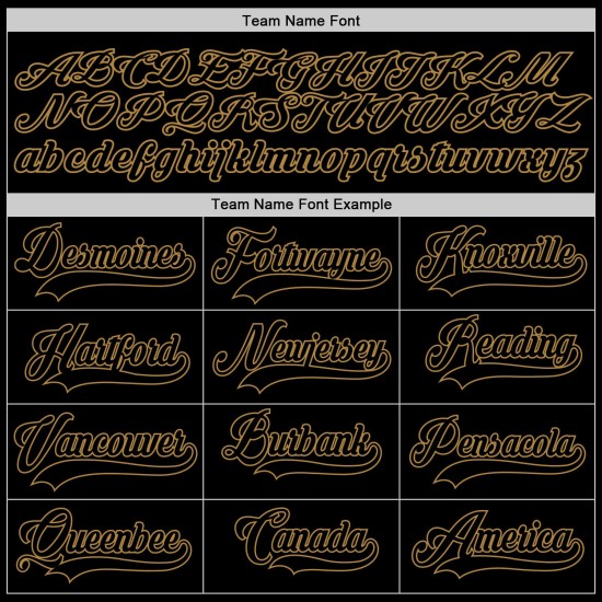 Custom Gold Baseball Schwarz Authentic Schwarz-Old Jersey Custom Gold Baseball Schwarz Authentic Schwarz-Old Jersey