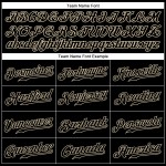 Baseball-Trikot ärmellos Custom Authentic Schwarz Schwarz-Creme Baseball-Trikot ärmellos Custom Authentic Schwarz Schwarz-Creme