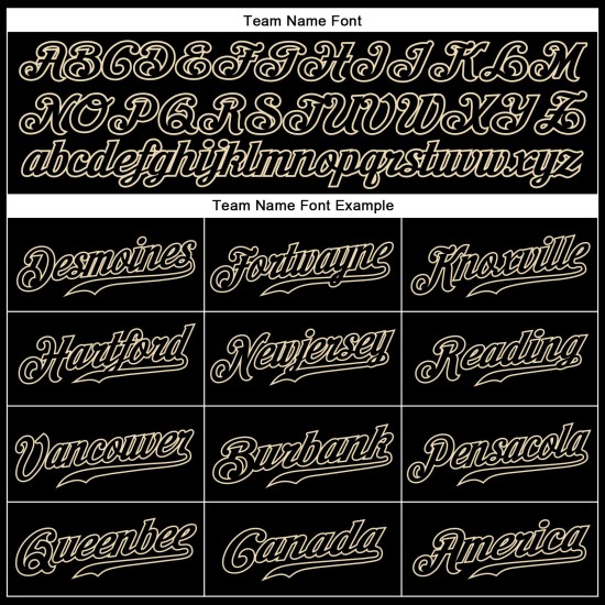 Baseball-Trikot ärmellos Custom Authentic Schwarz Schwarz-Creme Baseball-Trikot ärmellos Custom Authentic Schwarz Schwarz-Creme