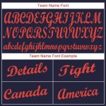 Baseball Orange Custom Navy Trikot Baseball Orange Custom Navy Trikot