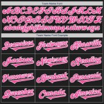Jersey Rosa-Weiß Ton Zwei Schwarz Custom Authentic Baseball Jersey Rosa-Weiß Ton Zwei Schwarz Custom Authentic Baseball