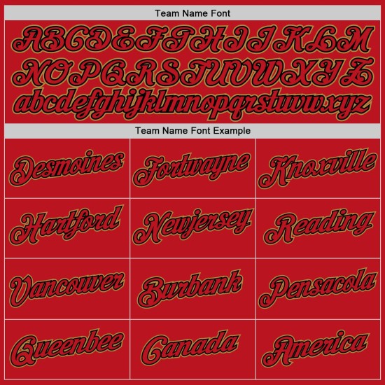 Authentisches Baseball-Trikot in Rot-Schwarz Authentisches Baseball-Trikot in Rot-Schwarz