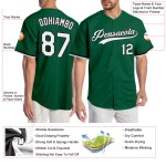 Kelly Custom Authentic Grünes Weiß-Schwarzes Baseballtrikot Kelly Custom Authentic Grünes Weiß-Schwarzes Baseballtrikot