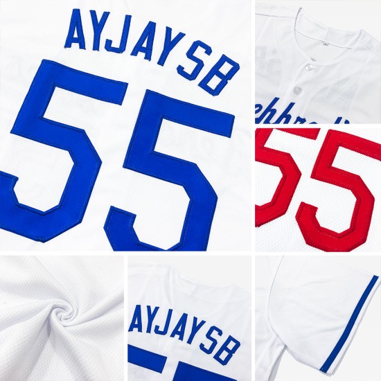 Authentisches White Day Oliv-Schwarzes Baseballtrikot Memorial Custom