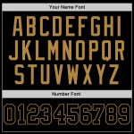 Custom Gold Baseball Schwarz Authentic Schwarz-Old Jersey Custom Gold Baseball Schwarz Authentic Schwarz-Old Jersey