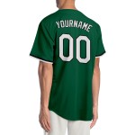 Kelly Custom Authentic Grünes Weiß-Schwarzes Baseballtrikot Kelly Custom Authentic Grünes Weiß-Schwarzes Baseballtrikot