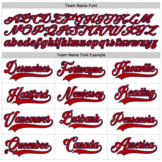 Rot-Marineblaues Custom-Trikot Weiß Baseball Authentic Rot-Marineblaues Custom-Trikot Weiß Baseball Authentic