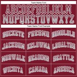 Jersey Drift Custom Baseball Authentic Crimson Grau-Weiß Mode Jersey Drift Custom Baseball Authentic Crimson Grau-Weiß Mode