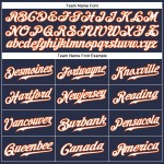 Jersey Authentic Navy Ärmellos Custom Baseball Weiß-Orange Jersey Authentic Navy Ärmellos Custom Baseball Weiß-Orange