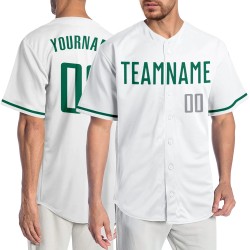 Grün-Grau Weiß Authentic Kelly Jersey Baseball Custom