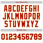 Jersey Authentic Baseball Custom Rot-Gold Weiß