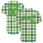Day Baseball Patrick's Musterdesign 3D Neon Custom Grün-Grün Authentic Jersey St. Weiß Day Baseball Patrick's Musterdesign 3D Neon Custom Grün-Grün Authentic Jersey St. Weiß