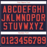 Baseball Orange Custom Navy Trikot Baseball Orange Custom Navy Trikot