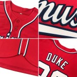 Jersey Red Baseball Authentic Custom Rot-Marineblau