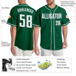 Grünes Custom-Trikot Kelly Weiß-Grau Baseball Authentic Grünes Custom-Trikot Kelly Weiß-Grau Baseball Authentic