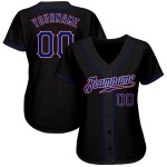 Jersey Schwarz Custom Authentic Royal-Red Baseball Jersey Schwarz Custom Authentic Royal-Red Baseball