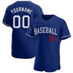 Jersey Weiß-Rot Royal Authentic Baseball Custom