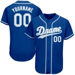 White-Light Baseball Authentic Blue Royal Trikot Custom White-Light Baseball Authentic Blue Royal Trikot Custom