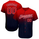 Jersey Custom Navy Baseball Rot-Weiß Authentic Fashion Fade Jersey Custom Navy Baseball Rot-Weiß Authentic Fashion Fade
