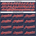 Baseball Trikot Authentic Navy Custom Rot-Weiß Ärmellos Baseball Trikot Authentic Navy Custom Rot-Weiß Ärmellos