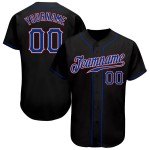 Jersey Schwarz Custom Authentic Royal-Red Baseball Jersey Schwarz Custom Authentic Royal-Red Baseball