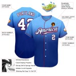 Baseball Authentic Weiß-Royal Light Jersey Fashion Custom Blue Fade Baseball Authentic Weiß-Royal Light Jersey Fashion Custom Blue Fade