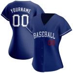 Jersey Weiß-Rot Royal Authentic Baseball Custom