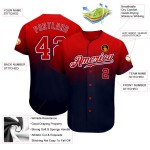 Jersey Custom Navy Baseball Rot-Weiß Authentic Fashion Fade Jersey Custom Navy Baseball Rot-Weiß Authentic Fashion Fade