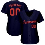 Baseball Orange Custom Navy Trikot Baseball Orange Custom Navy Trikot